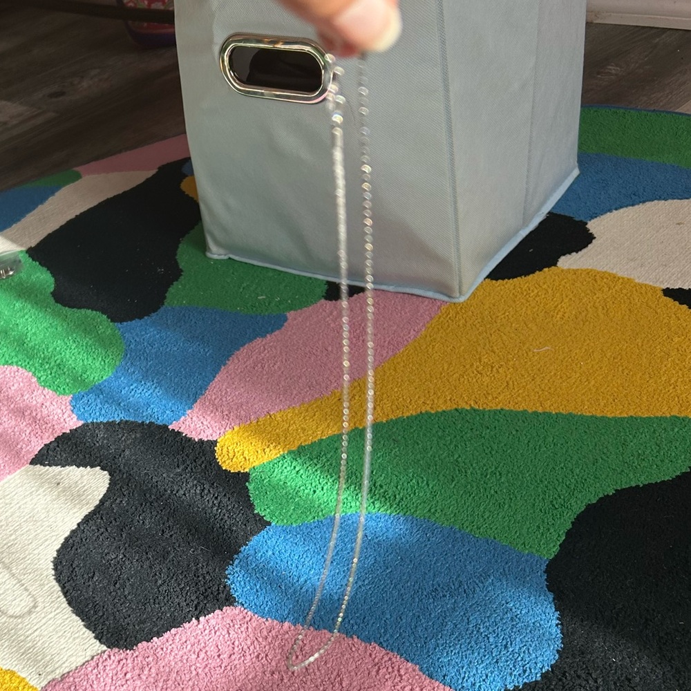 Plain sterling silver chain